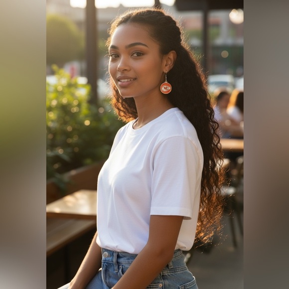 Kansas City Chiefs Nickel free Earrings - Picture 2 of 3